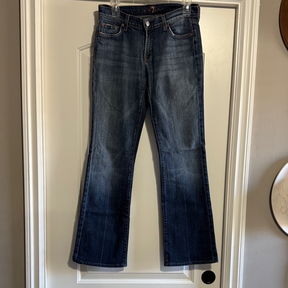 7 For All Mankind Men's Dark Blue Jeans